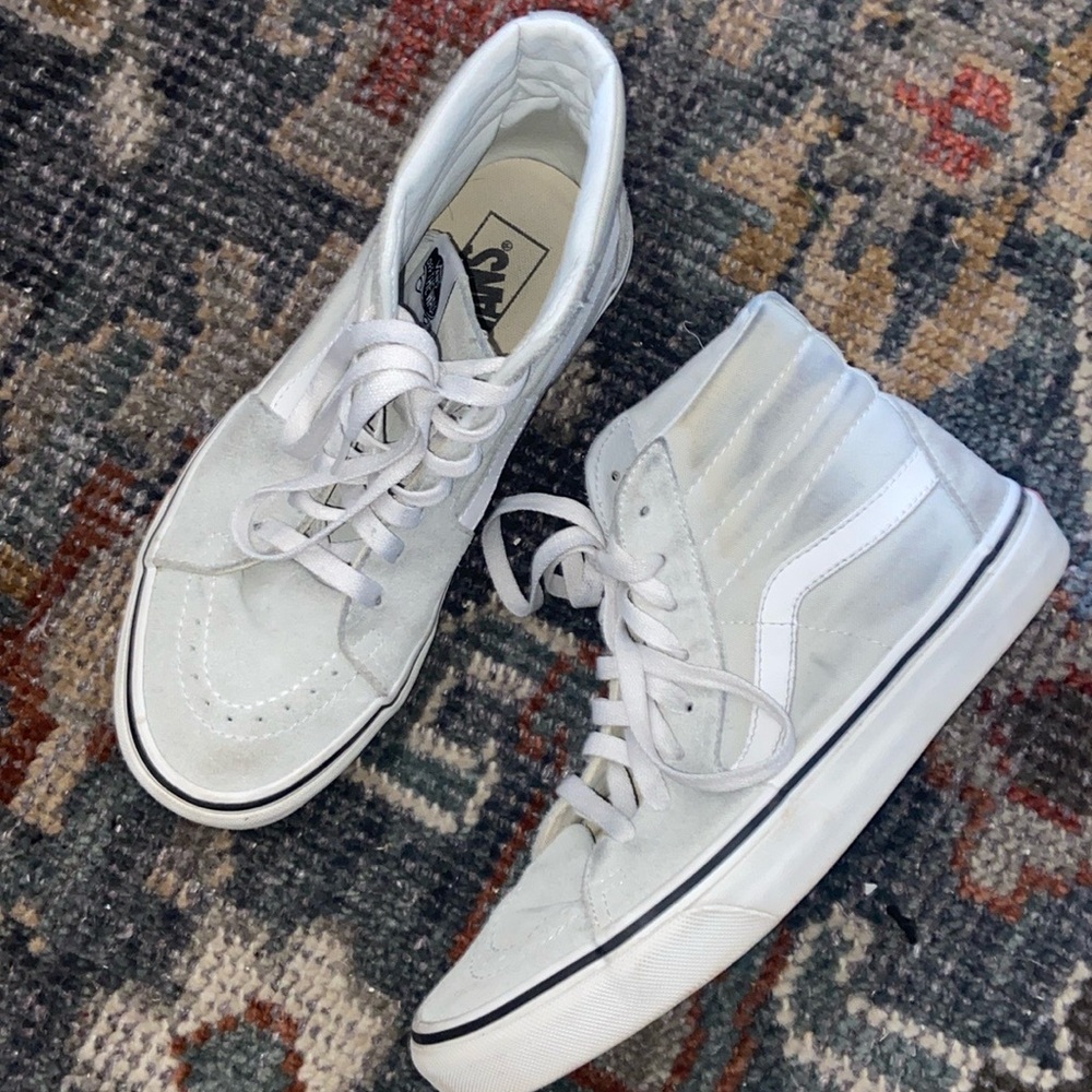 RARE Seafoam Green Suede High-top Vans